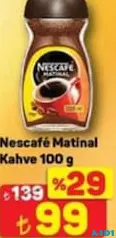 NESCAFE MATİNAL KAHVE 100 G